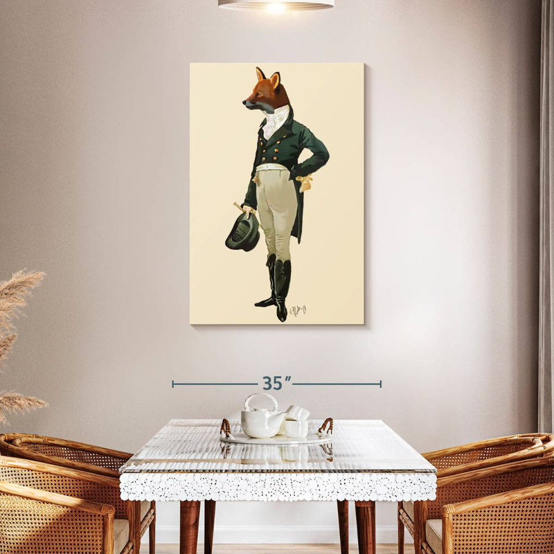 Ketti Dandy Fox, 45" H x 30" W