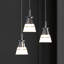 Luminaire suspendu conique à 3 lumières Bhondave
