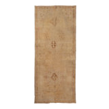 Beige Vintage Traditional Wool Rug - 6'7" x 15'9"