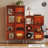 Middle-aged color Solid  Wood Display Cases