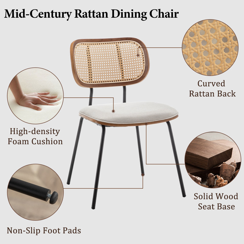 Antera Upholstered Dining Chair, Beige