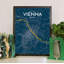 « vienne city map », reproduction d’impression sur affiche-31734638