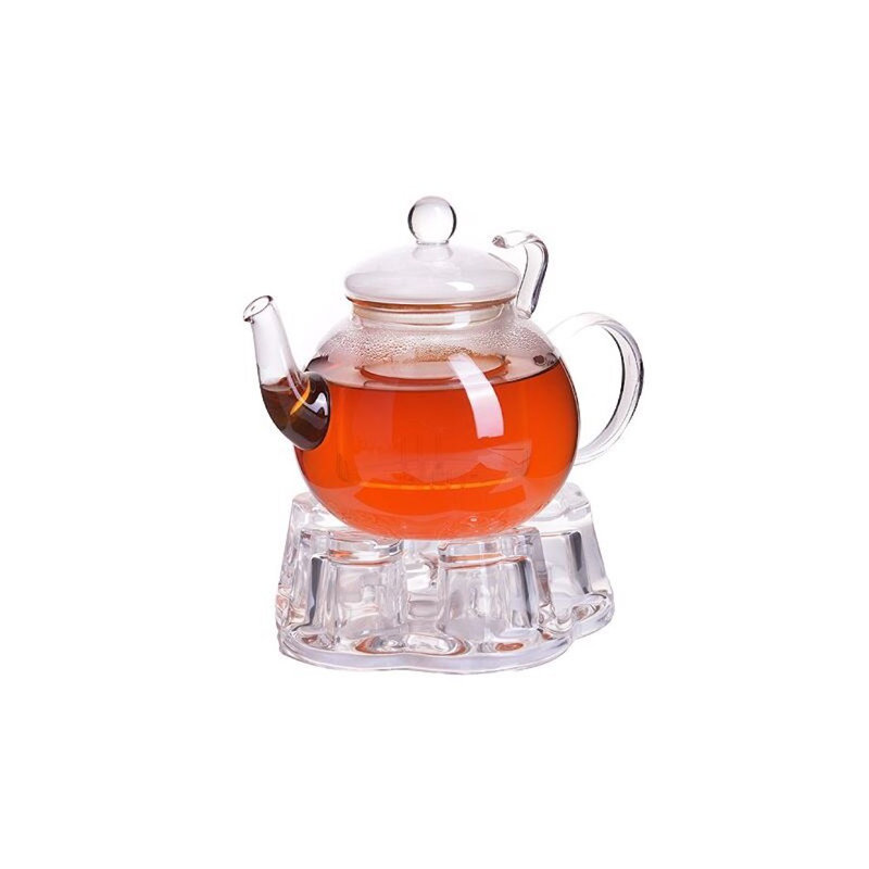 Théière en verre avec réchaud 20 oz