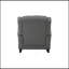 Chaise berçante en tissu gris