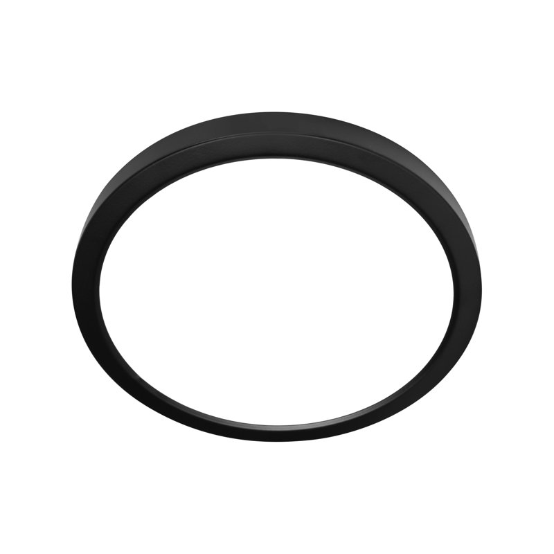 Azahria LED Flush Mount, Black, 0.69" H x 9.2" W x 9.2" D