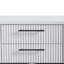 Table de chevet 2 tiroirs - Blanc (USB Type C)