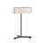 Thesis Table Lamp - Dimmable LED - Matte Black Finish - Ivory White Shade-284320202-284320204