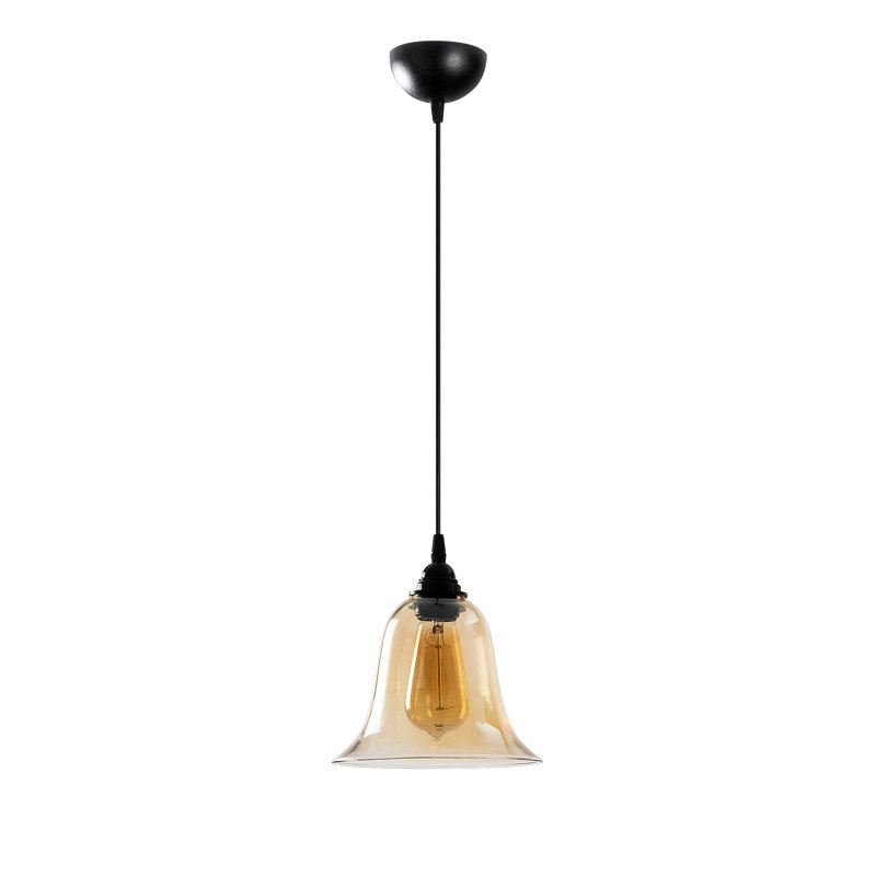 1 - Light Black Single Pendant