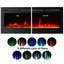 Eulala 17 Stories Black Electric Fireplace with 5000 BTU-1798994865