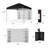 10X10ft Easy Setup Pop Up Canopy, Portable Tent W/ Side Wall, 1-Button Push, Case-99693131