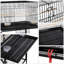 Iron Flat Top Bird Cage with Wheels-1530539637