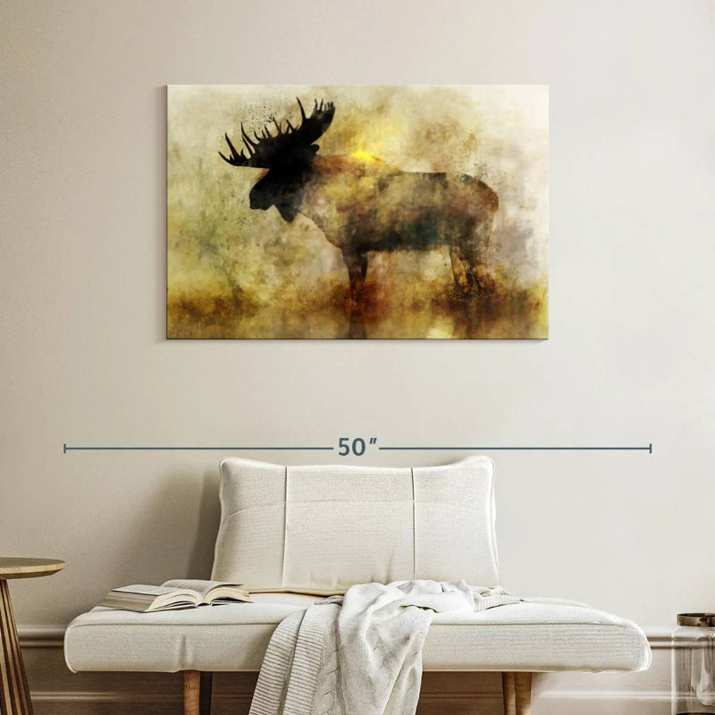 Brampt Happy Moose II, 26" H x 39" W