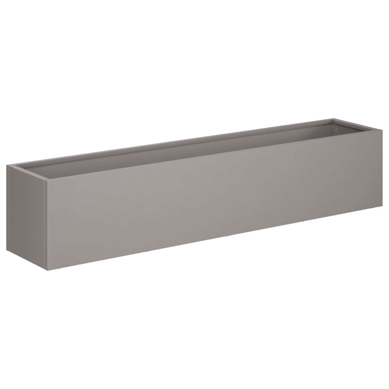 Planter Box, 20cm H x 60cm W x 20cm D, Rusty