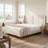 Melaya Wingback Upholstered Platform Bed Frame-640475837-653332743