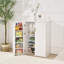 Armoire de rangement de cuisine avec comptoir et tablettes réglables pour la cuisine, la salle à manger et le salon