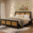 Rattan Bed Frame With Headboard-110712480-110712483