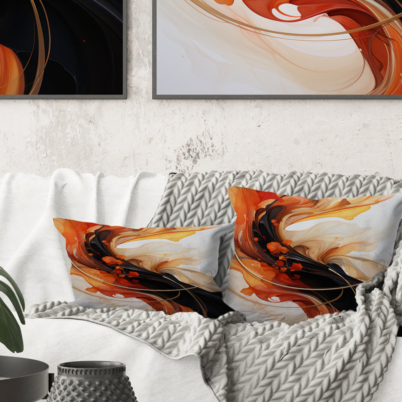 Coussin décoratif Conversations Of The Earth Dynamic Shapes III - Abstract Shapes