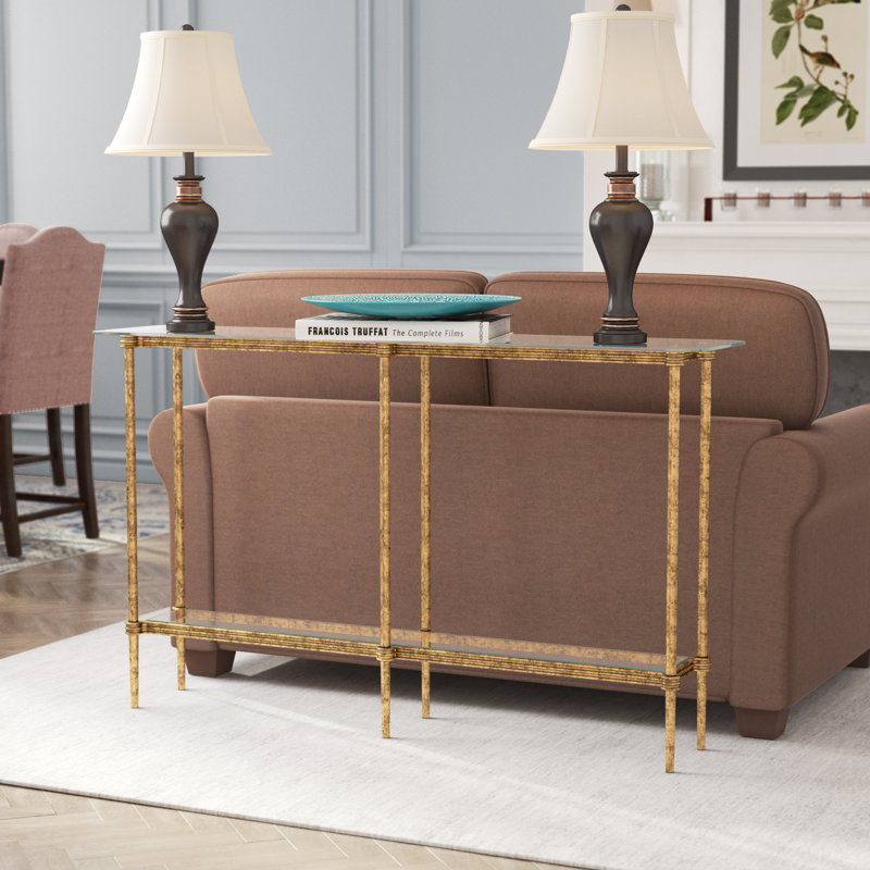 Jame 51.5'' Glass Top Console Table