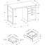 Bureau d'ordinateur, bureau personnel, ordinateur portable, installation à gauche, à droite, tiroirs de rangement, L 48 po, travail, contemporain, moderne-1133087789