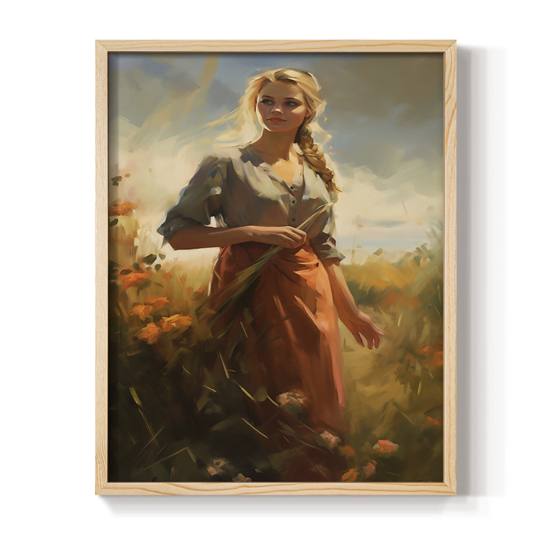 Reproduction encadrée WOMEN Series CMLxxxii - bois massif, Naturel, H 11 po x l 9 po