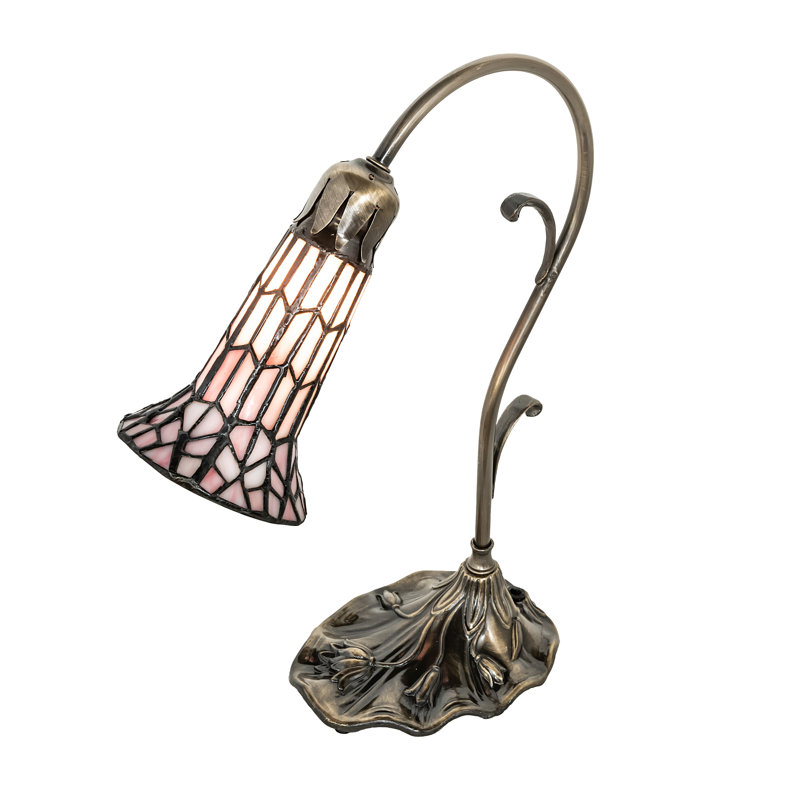 Lampe d'appoint 15 po, Rose / blanc