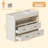 Hessle 47.2'' Solid Wood Baby Changing Table With Four Drawers And Open Storage Space