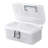8" Plastic Tools Tackle Box Craft Art Organizer Box Storage Container With Handle And Removable Tray