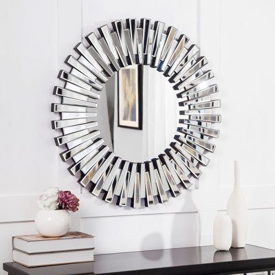Rajib 32inch Decorative Sunburst Accent Mirror