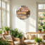 "Tropical Sunset", horloge murale décorative moderne en verre 15,7 "-1923953277