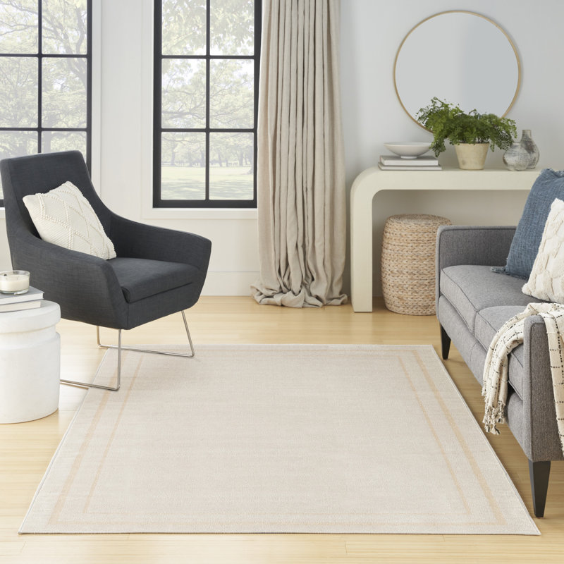 Tapis intérieur / extérieur ivoire Nourison Essentials, Rectangle 9 pi x 12 pi