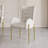 Oakic Series Modern Dining Chairs With PU Leather Upholstery White
