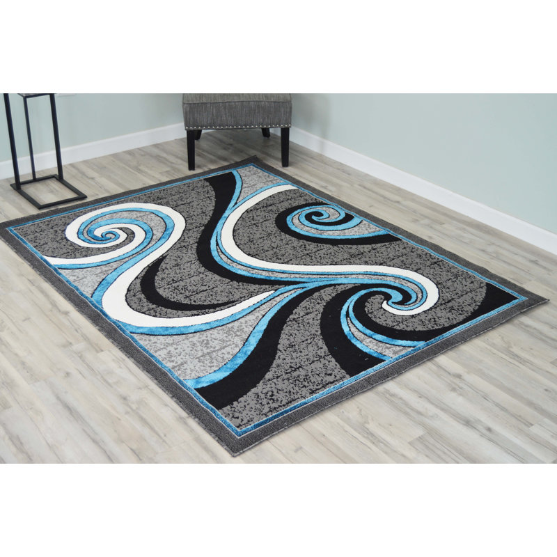 Tapis turquoise Auley