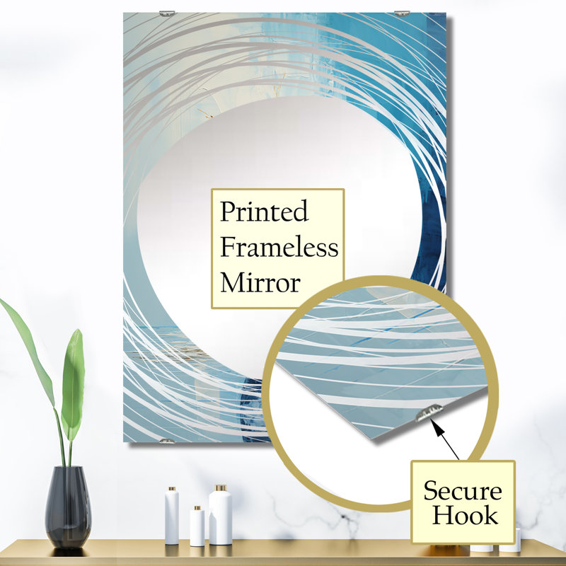 Miroir mural Alcime - Boho Pottery MIR141994, 40 po x 30 po