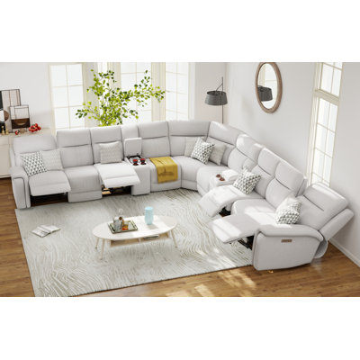 Satori 148.6" W Power Reclining Sectional with Storage