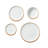 32 PCS Dinnerware Set Ceramic Plates and Bowls Sets Service for 8 White