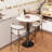 Kerubel Round Stone Top Metal Base Dining Table-1038671554