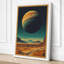 Alien Planet Rise Retro - Wrapped Canvas-2057637915-2057637920