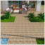 Carrelage de patio en plastique composite WPC, revêtement de sol à emboîter, résistant à l'eau pour une utilisation intérieure et extérieure, paquet de 22 3D