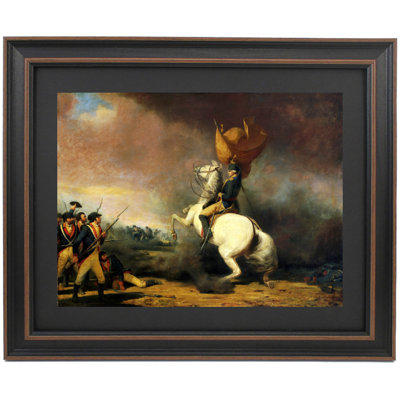 Washington Rallying Troops At Battle Of Princeton by William Ranney | Framed Print
