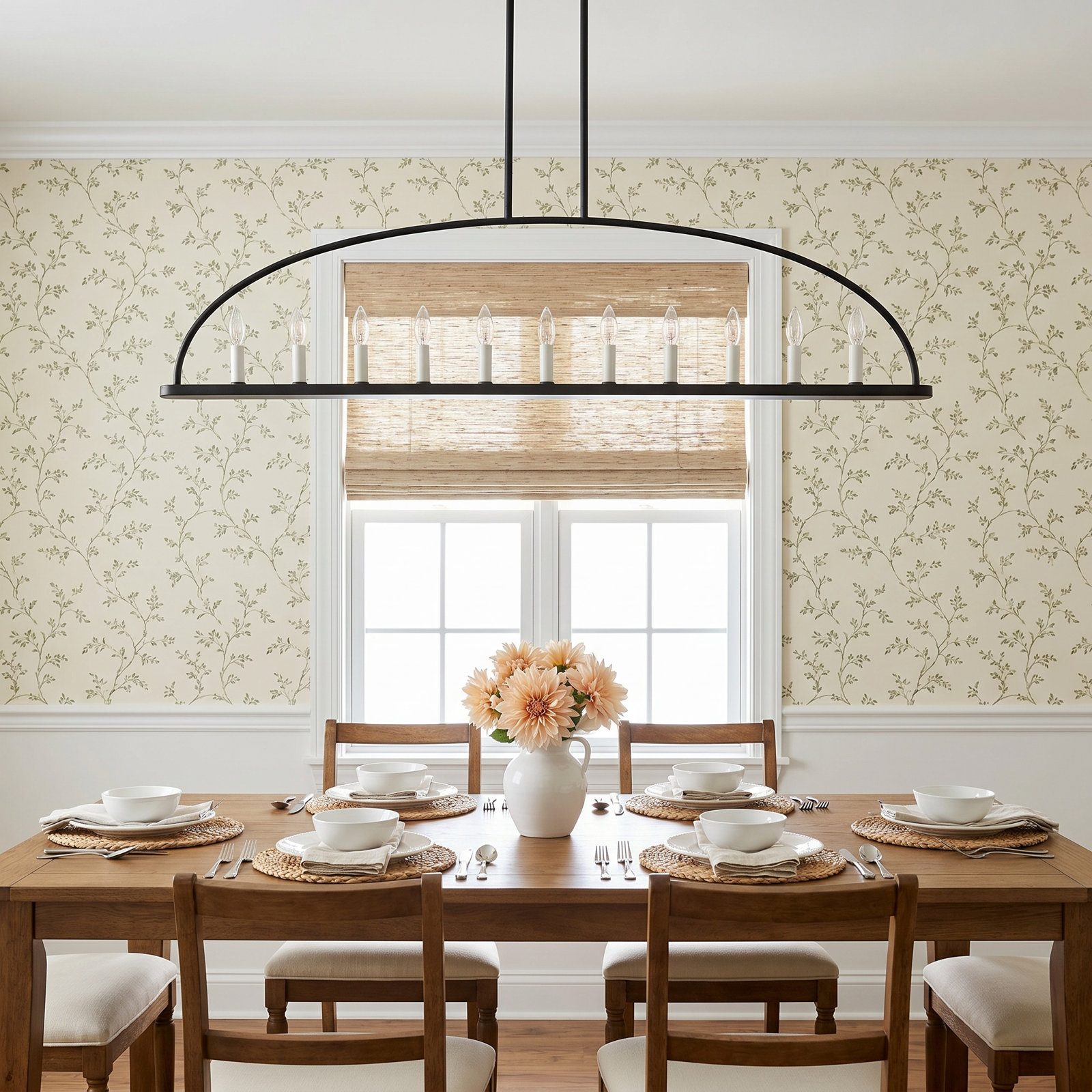 Roumel 11-Light Chandelier, Black