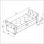 Banc de lit en velours rose-131203656