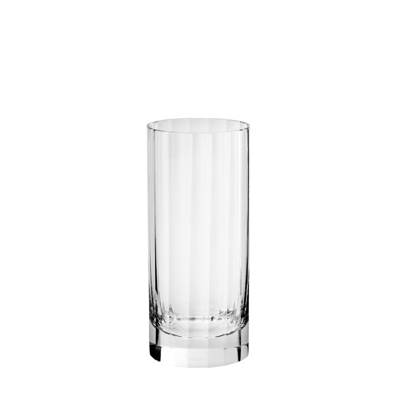 Fluted Collection Handmade Crystal Highball Glass
