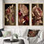 3 pièces sur toile - Rose doré rétro glam-1194764584-1194764587