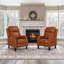 Fauteuil inclinable en cuir véritable Kindalyn-106895714