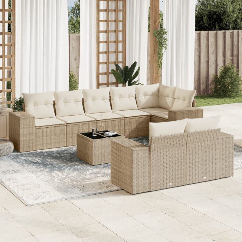  Garden Sofa Set Beige