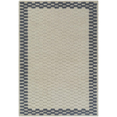 Hand-Tufted Geometric Pattern Rug