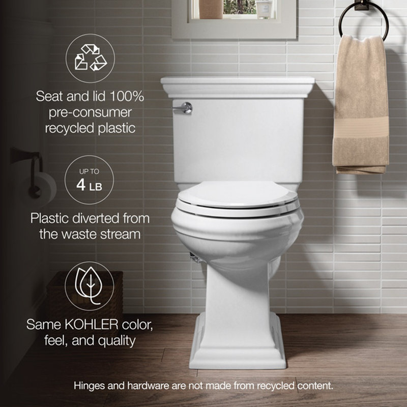 Cachet® Recycled ReadyLatch® Quiet-Close™ Elongated Toilet Seat