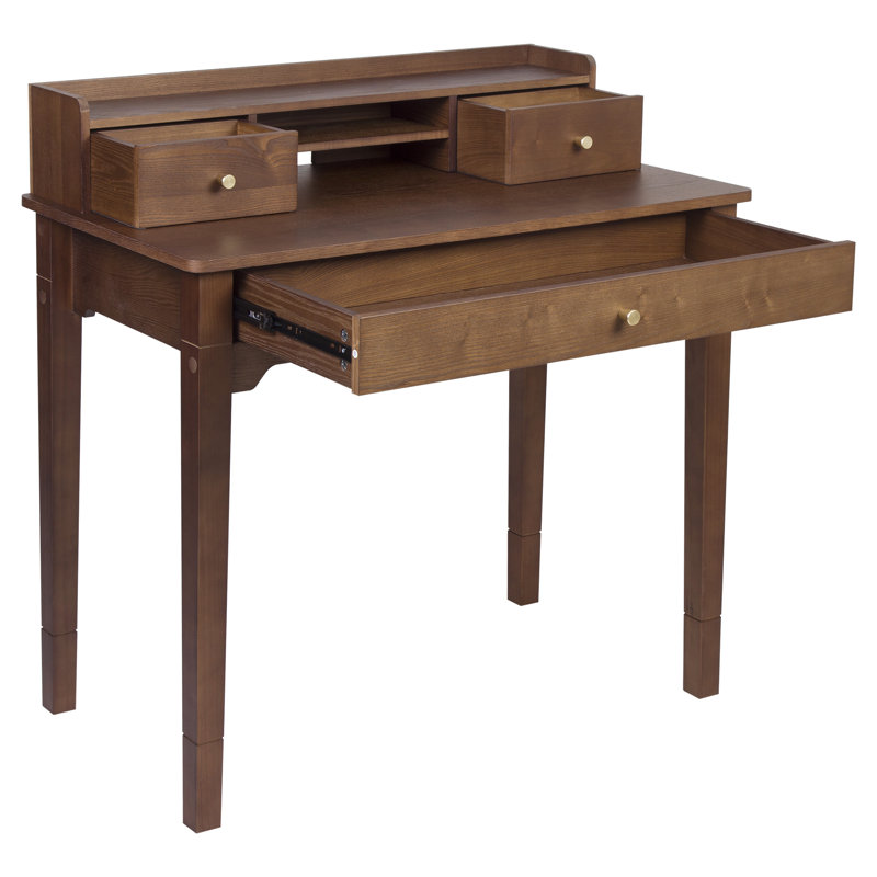 Bureau avec huche Keaton, Noyer