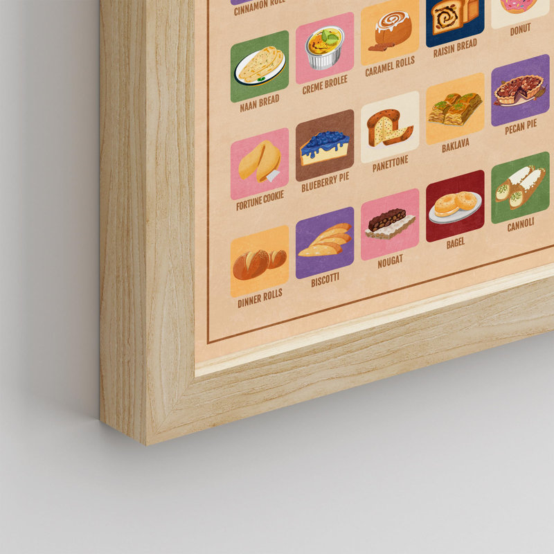 La liste de seau de cuisson ultime - 50 délicieux desserts et pâtisseries collages, H 16 po x l 12 po, Naturel