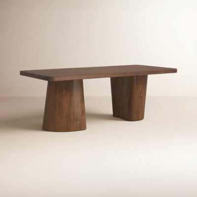 Bergenfield Johnna Solid Wood Abstract Coffee Table